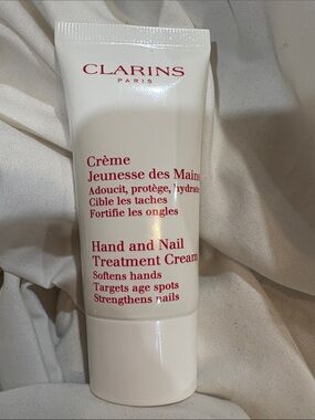 Clarins White Tube Hand & Nail Treatment Cream NEW UNUSED NO BOX